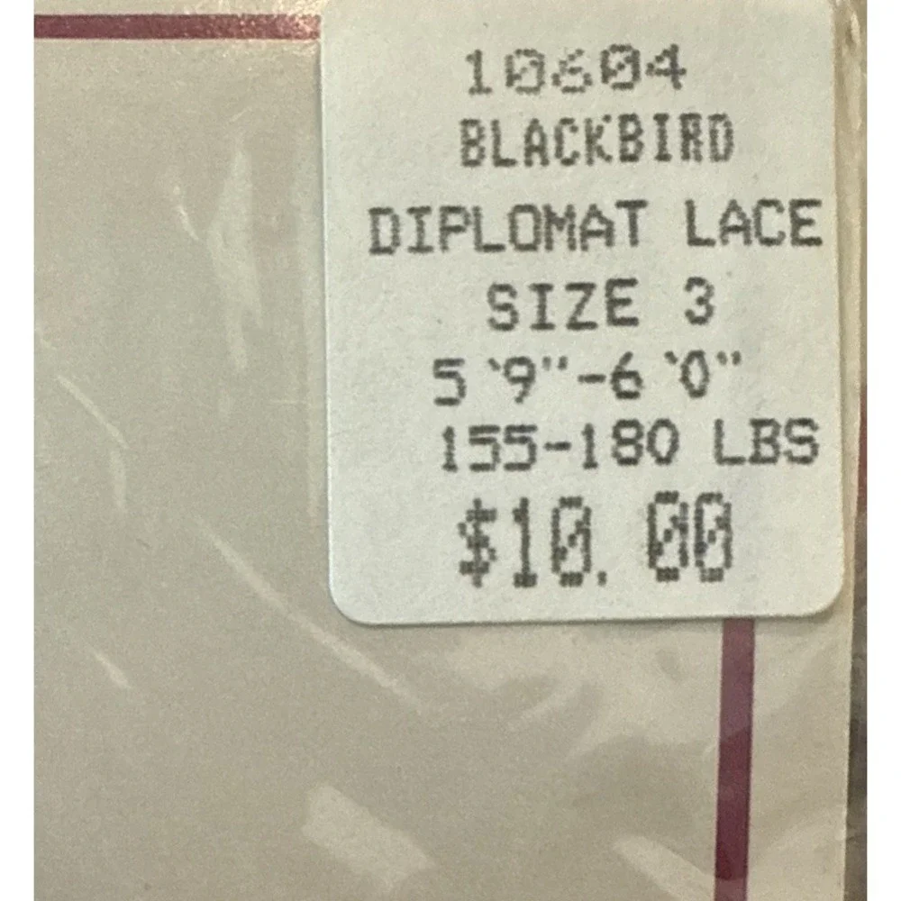 Wisteria Womens Size 3 Pantyhose Blackbird Diplomat Lace Sandalfoot 10604 NEW